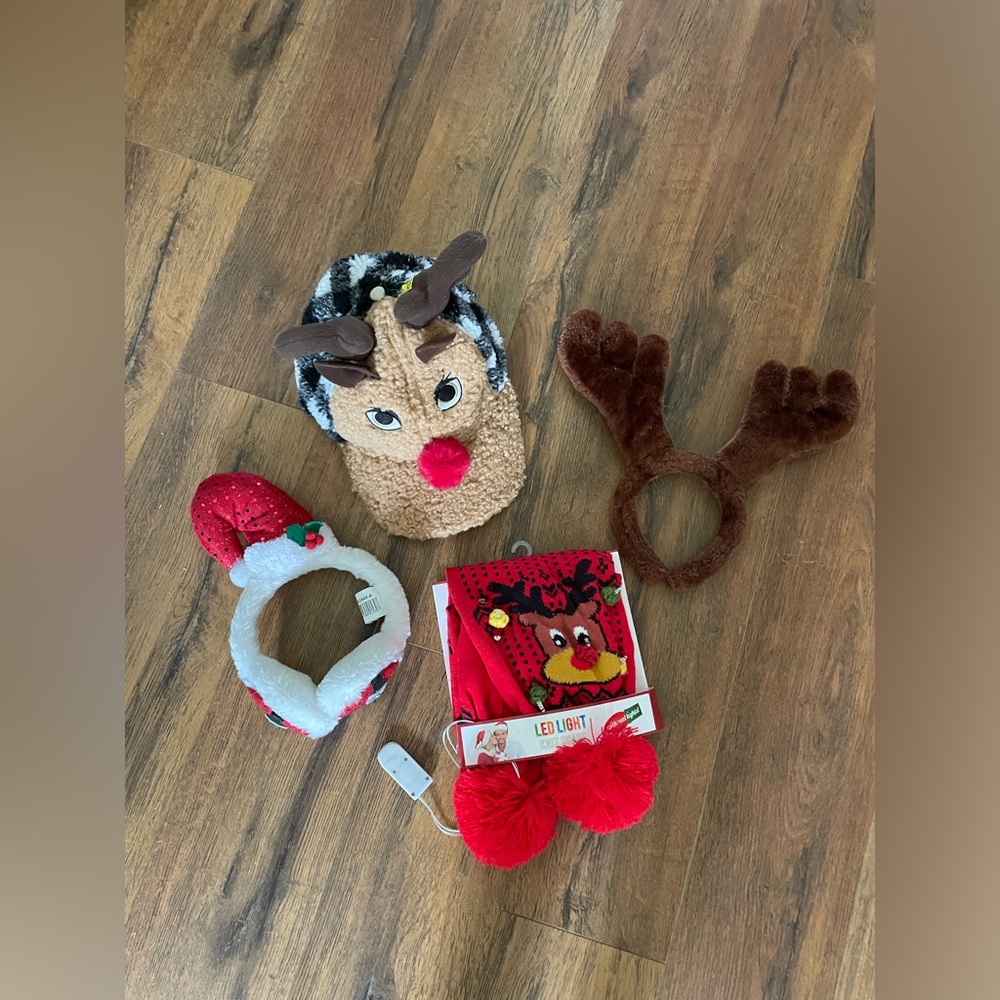 Lot of Christmas headbands and hats